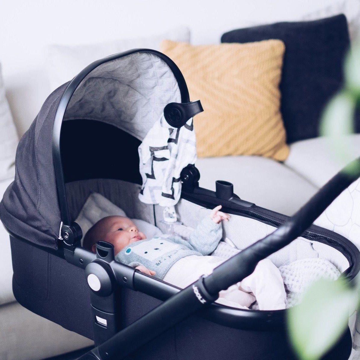 Cloby svøb og clips - Sort - Tilbehør til barnevogn - MamaMilla