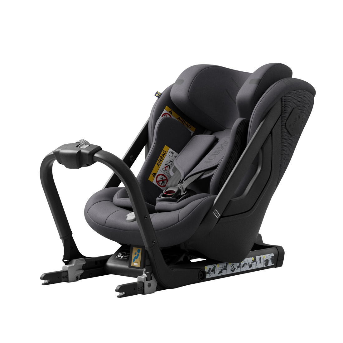 Axkid ONE 3 - Arctic Mist Grey - iSize 61-125 cm - 61-125 cm (3 mdr. til 7 år) - MamaMilla