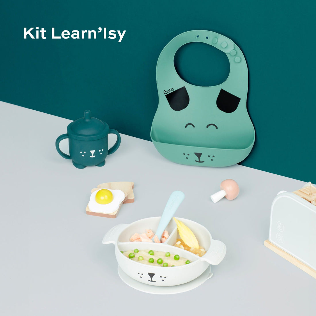 Babymoov Spisesæt 12-24 mdr - Blå Hund - Spisesæt - MamaMilla